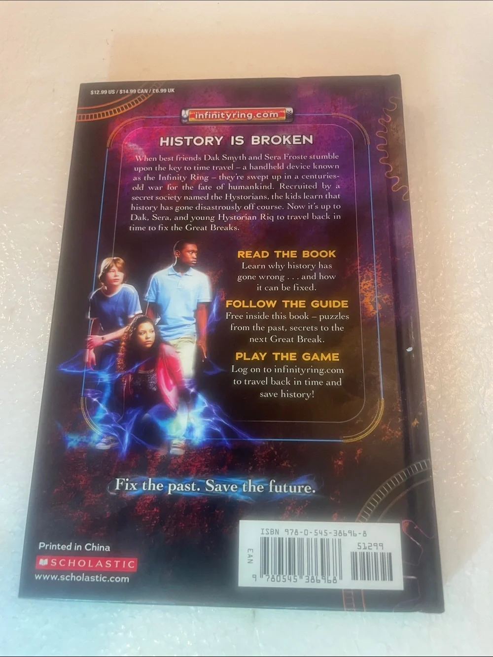 Scholastic Infinity Ring 1st edition hardback book one a mutiny in time Sealed